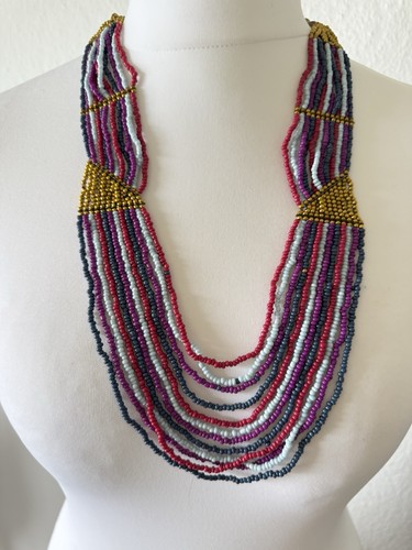 Vintage ethnokette perlen - vintage,