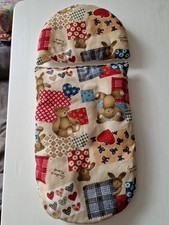 Puppenwagen Kissen Set schönes Teddy Motiv 