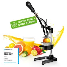 LUMALAND Saftpresse manuell Entsafter Juicer Zitruspresse Frucht Orangen Presse