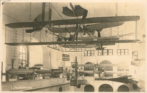 Postkarte luftschiffhalle - postkarte,