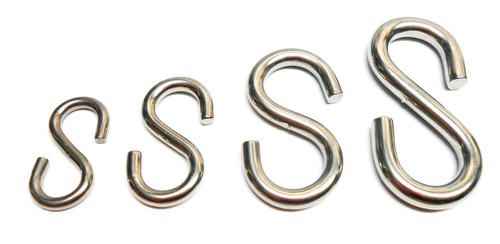Haken ø3 ø4 - s-haken, mm