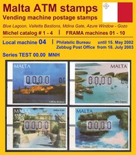 MALTA 2002 FRAMA ATM 1-4 /