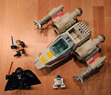 Playskool Star Wars X-Wing & Figuren (Luke, R2-D2, Darth Vader)