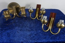 2 x 60s 70s Messing Lampe Wandlampe Wandleuchte 60er 70er