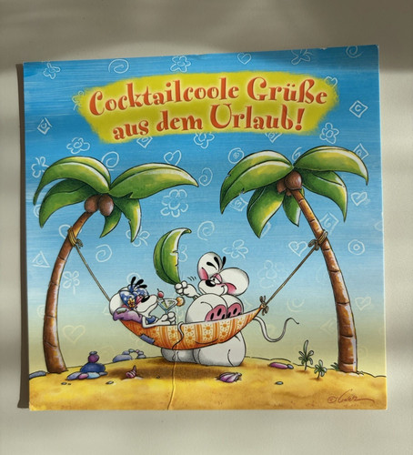 Diddl postkarte cocktailcoole - diddl, postkarte-