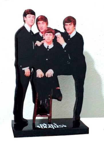 Beatles miniatur holz figur - beatles,