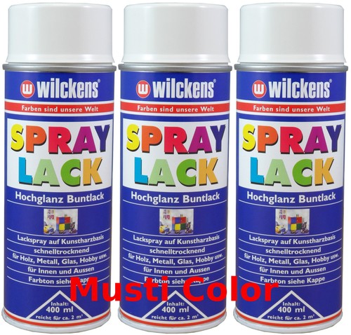 3x400ml lackspray sprühfarbe - 3x400ml,
