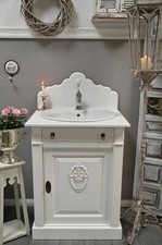 Waschtisch französischer Landhausstil Waschbecken mit Unterschrank & Aufsatz