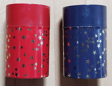 2 kleine Dosen mit Sternen Teedosen Konfektdosen Keksdosen etc.