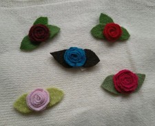 Filzbrosche aus Wollwalk