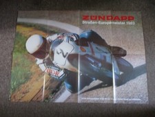 Renn - Poster ,  Abold  Zündapp  1983 ,,  brochure , kein Prospekt, racing,Racer