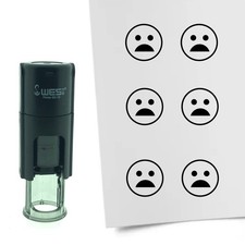 Stempel Schockierter Smiley in