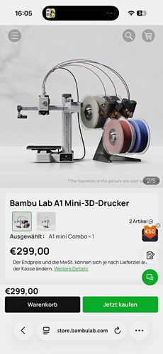 Bambu lab mini combo - bambu,