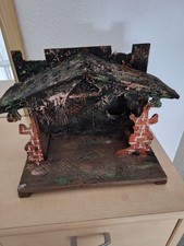 Uraltes KRIPPENHAUS, 28x16x22 cm