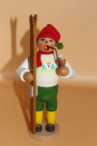 Skifahrer räuchermann 20cm - räuchermann,