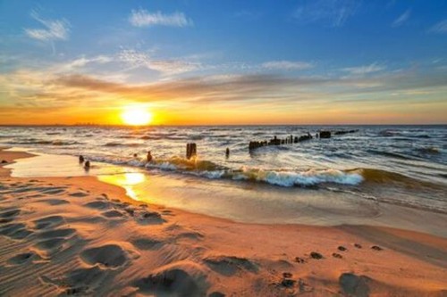 Wandbild sonnenuntergang am - wandbild:,
