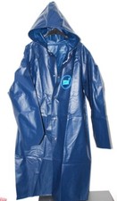 Herren Toller Vintage PVC Regenmantel + Kapuze Regen Mantel Jacke ca 52/Large