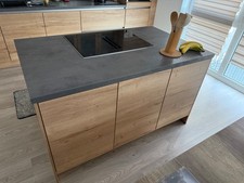 Küche mit Kochinsel zu verkaufen NEFF Nobilia mit Dunstesse und Hochbaubackofen