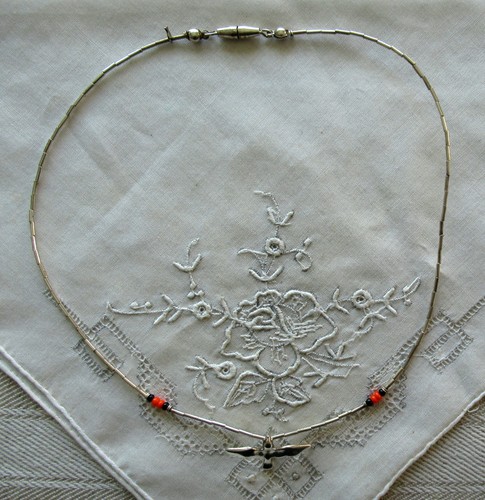 Altes silbernes collier - altes,