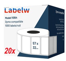 20x Label kompat. zu Dymo
