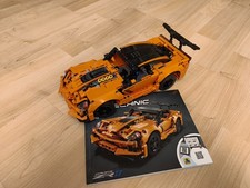 LEGO Technic 42093 Chevrolet Corvette ZR1 Auto komplett - mit Bauanleitung