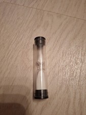 1 Minute Sanduhr 8 Cm Höhe Klein Sanduhr mit Plastik Cover Schwarz