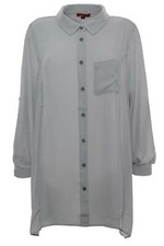 X Two Red Chiffon Bluse