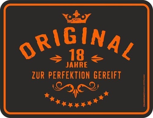 Blechschild original jahre - blechschild, 18