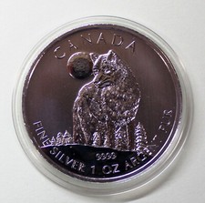 Kanada 5 CAD Dollar 2011 Timber Wolf Wildlife Serie 999,9er Silber 1oz bfr. unc.