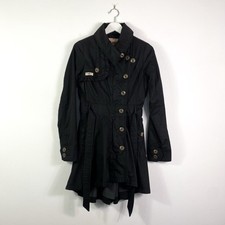 Khujo Trenchcoat Gr.S Damen Schwarz Übergangsmantel
