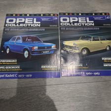 2 Begleithefte Opel Collection,  Eaglemoss,  Heft Opel Sammlung
