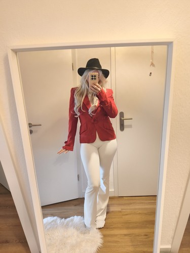 Luxus escada damen blazer rot - luxus,