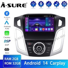 Android 14 AutoRadio GPS 2+32GB BT für Ford Focus 3 MK3 2011-2018 CarPlay GPS FM
