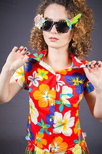 Sommerhemd Damen Blütentop