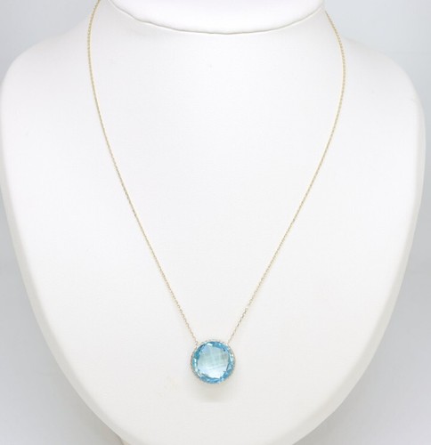 Goldkette mit echten - , topas