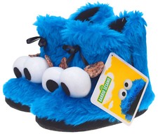Krümelmonster Sesamstrasse  3D Hausschuhe / Plüsch Booties, Gr. (43/44) XL NEU