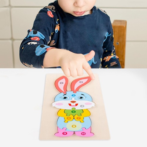 Holzpuzzle kaninchen - 3d,