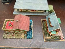 Faller Holzhäuser 60 iger Jahre Holz Plastik 3 Stk Wassermühle Bahnhof