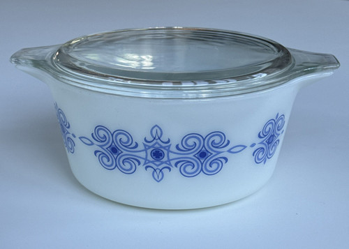 Jaj pyrex blue scroll - jaj, junior