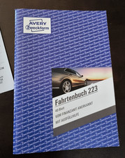 Fahrtenbuch 223 AVERY Zweckform 223 A5 40 Blatt PKW, anerkannt Finanzamt - neu