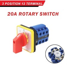 3 Position 12 Terminals Rotary