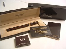 S.T. Dupont Laque de Chine Füllerfederhalter 18 ct. 750 Gold Feder