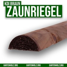 Zaunriegel Halbrund Halbriegel Halbholz Halbpalisade Querriegel Holz Riegel KDI