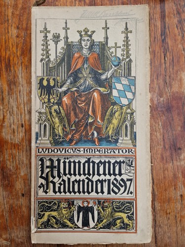 Antik münchener kalender - antik,