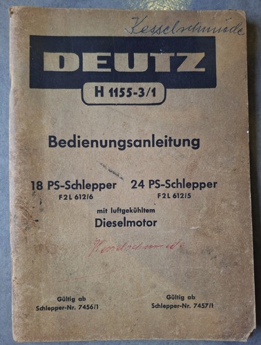 Deutz 1155 1 - 1155-3/1, 18ps