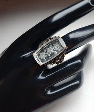 Grüner Amethyst  Silberring