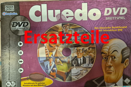Cluedo dvd ersatz ersatzteile - cluedo,