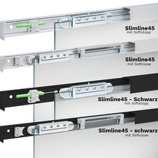 Komplettset Glasschiebetür
