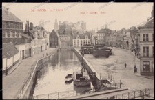 Gent-Belgien-Fladern-lieve gand-um 1915-Wohnwagen-schausteller