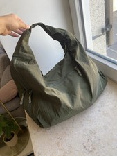 Damen Hobo Bag Khaki Grün Nylon Schultertasche Groß Leicht Umhängetasche